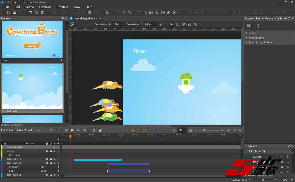 创建HTML5动画和交互式Web内容 Saola Animate Pro 3.1.4 绿色版