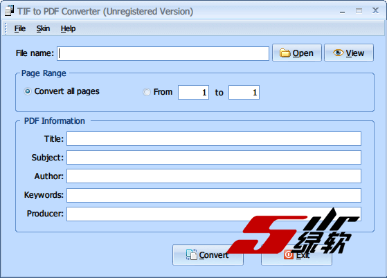 TIF转PDF PDFArea TIF to PDF Converter 9.0 英文版