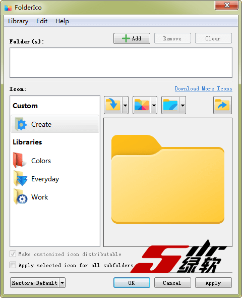 文件夹图标修改 Teorex FolderIco 7.0.5 英文版