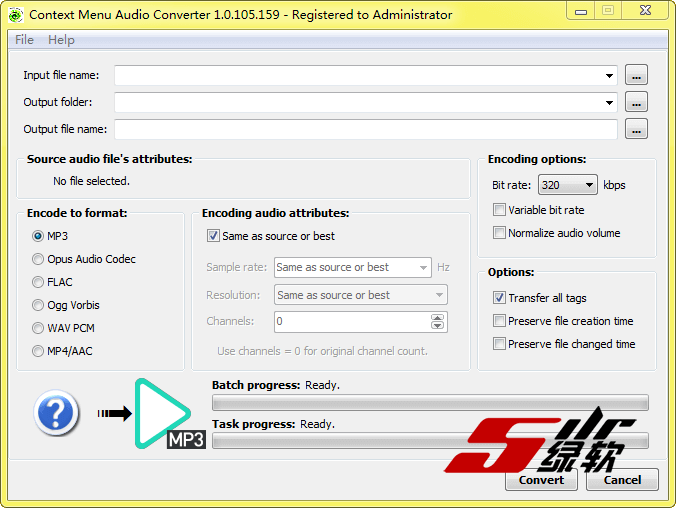 右键菜单音频转换器 Context Menu Audio Converter 1.0.105.159 英文版