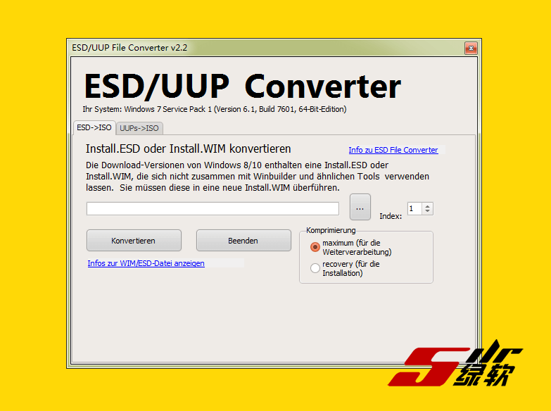 ESD文件转WIM ESD File Converter 2.2 英文版