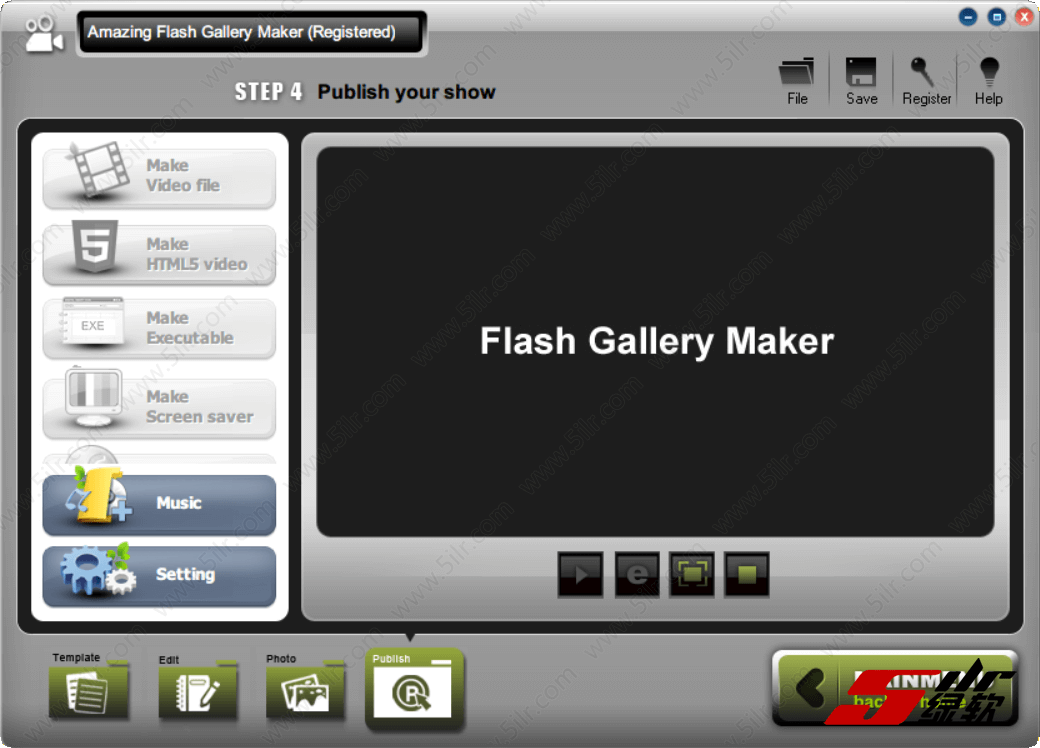 幻灯片制作软件 Amazing Flash Gallery Maker 3.3.0 英文版