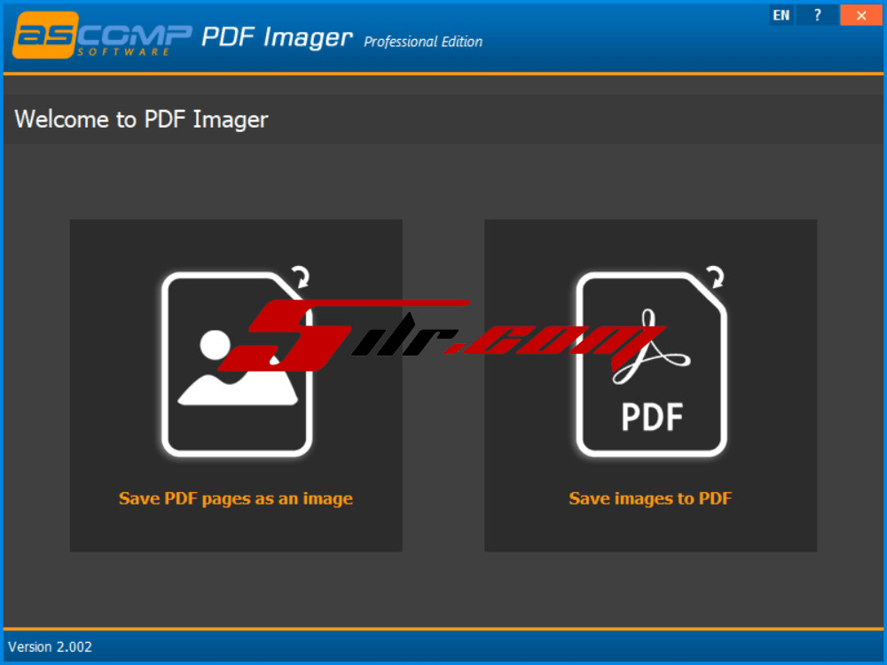 PDF转图像软件 ASCOMP PDF Imager Pro 2.002 英文版
