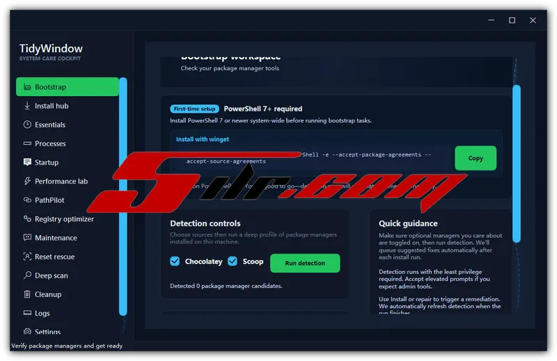 高级Windows系统自动化清理与优化工具 TidyWindow 4.3.0 英文版